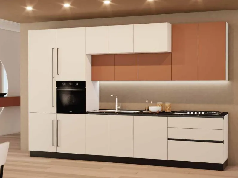 Cucina Artigianale Cucina sandy 360 colore clay OFFERTA OUTLET sconto 50% 