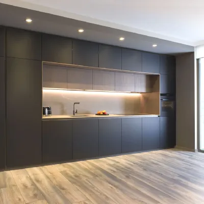 Cucina lineare moderna altri colori Diotti.com Plan 03 outlet a soli 27790 Euro