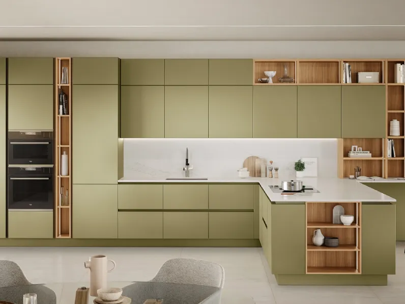 Scopri la cucina Oyster 02 di Veneta cucine in OFFERTA OUTLET 