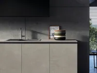 Cucina grigio moderna lineare Anta 2 Antares in Offerta Outlet
