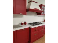 Cucina lineare moderna Country red Gm cucine a prezzo ribassato