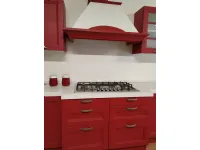 Cucina lineare moderna Country red Gm cucine a prezzo ribassato