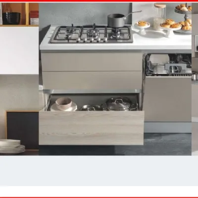 Cucina lineare moderna Delzia Net cucine a prezzo ribassato