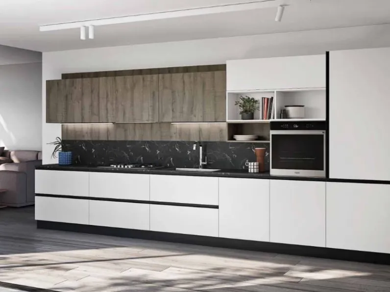 Cucina in laminato materico Collezione esclusiva a PREZZI OUTLET -35%