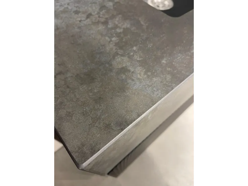 Cucina lineare in vetro grigia Cv 652 cucina k2 glass arredo3 a prezzo ribassato