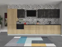 Cucina lineare moderna Jey Creo kitchens a prezzo ribassato