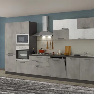 Cucina lineare moderna Kira Net cucine a prezzo ribassato