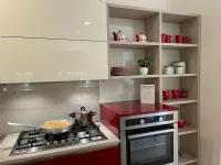 Cucina rossa moderna lineare Veneta cucine Like go a soli 4857
