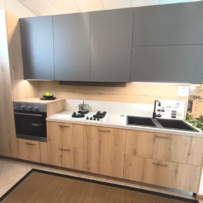 Cucina lineare moderna rovere chiaro Arredo3 Cucina kali rovere a soli 5900 Euro