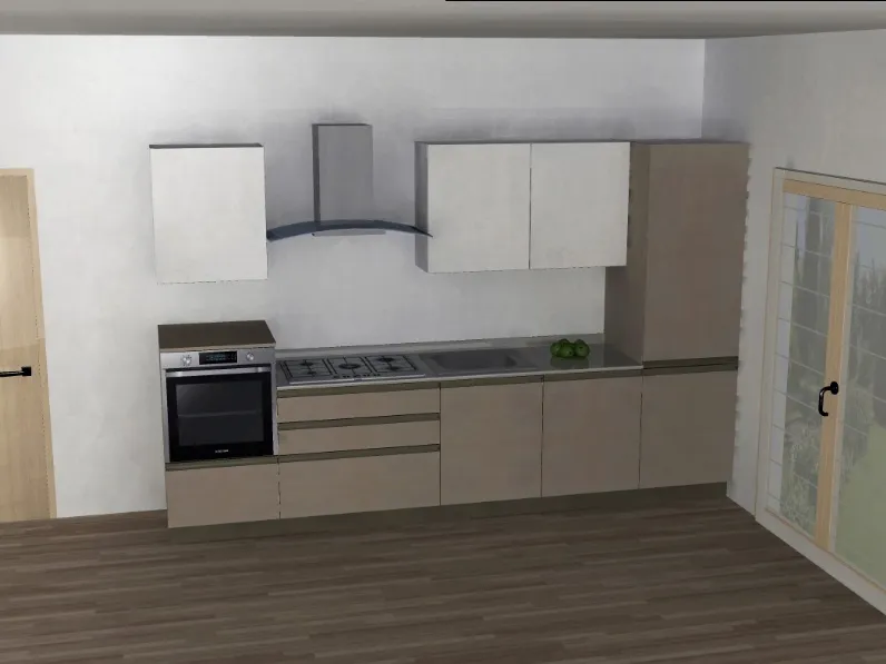 Cucina lineare moderna Star time presa Veneta cucine a prezzo ribassato