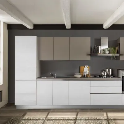 Cucina grigio design lineare Net cucine Delizia365 poker a soli 3380