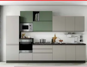 Cucina bianca moderna lineare Green kelly Net cucine a soli 3465€