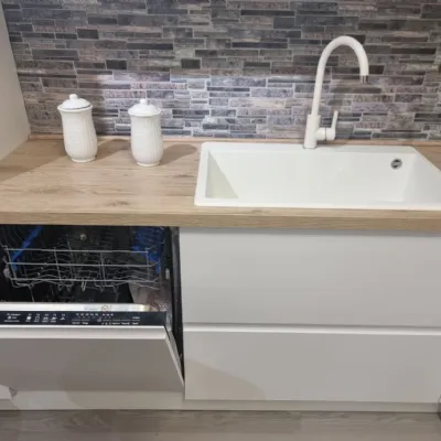 Cucina bianca moderna lineare Green kelly Net cucine a soli 3465