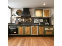 Cucina a prezzo scontato lineare provenzale Cucina nordic  vintage style  in legno Nuovi mondi collection