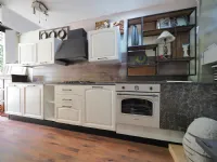 Cucina lineare provenzale Cuina vintage shabby  in legno Nuovi mondi cucine a prezzo scontato