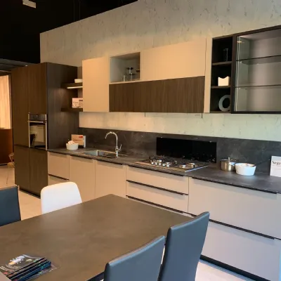 Cucina Feel moderna tortora Snaidero lineare scontata 30%