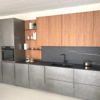 Cucina lineare moderna grigia Binova Vogue a soli 11900