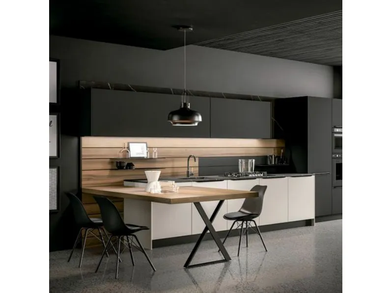 Cucina grigia moderna lineare Arredo3 Ylak a soli 14217 Euro