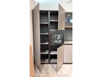 Cucina Valdesign moderna con isola grigia in nobilitato Logica valdesign 