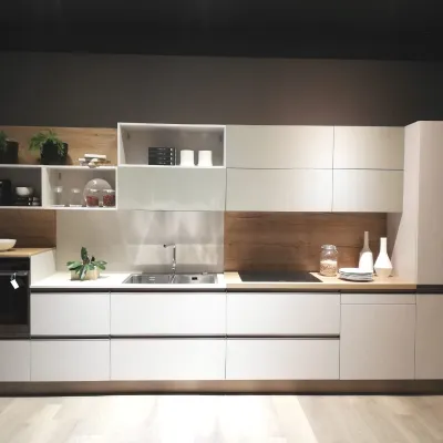 Cucina lineare in laminato materico altri colori Immagina head a prezzo ribassato