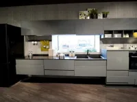 Cucina Lube cucine moderna lineare grigio in vetro Creativa