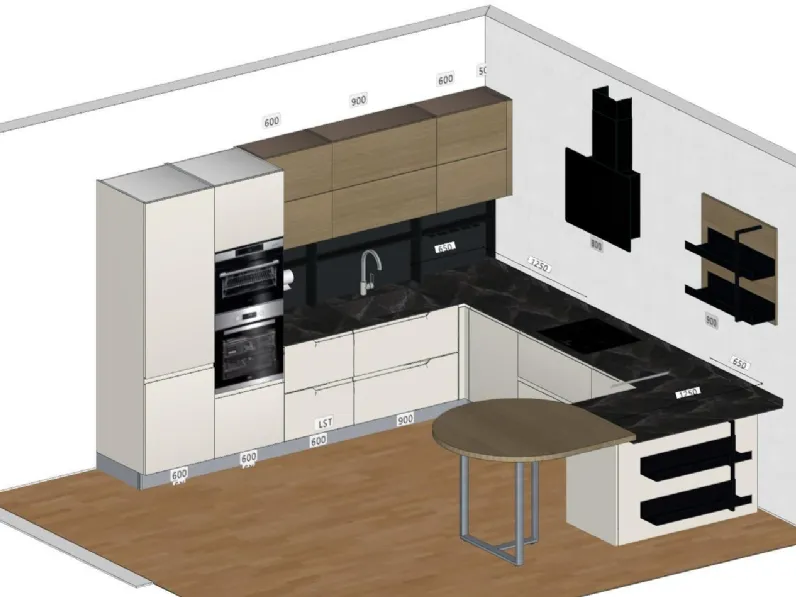 Cucina Lube cucine Luna  PREZZO OUTLET scontata 51%