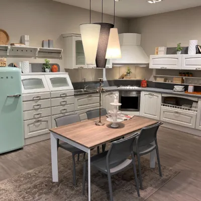 Cucina bianca classica ad angolo Scavolini Madeleine a soli 10590