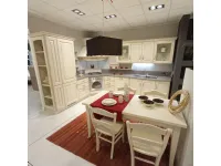 Cucina ad angolo in legno magnolia Madeleine a prezzo ribassato