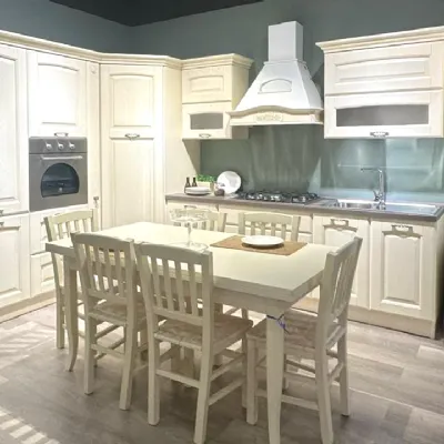 Cucina magnolia classica ad angolo Olimpia Mobilturi in Offerta Outlet