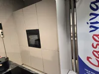Cucina magnolia moderna con isola Laser tedesca Artigianale scontata