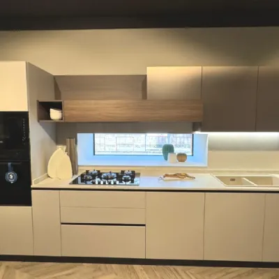 Cucina magnolia moderna lineare Young Stosa scontata