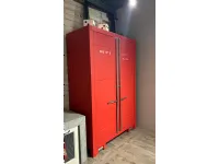 Cucina rossa industriale lineare Dispensa container  Marchi cucine in Offerta Outlet
