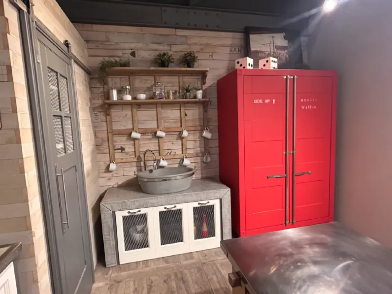 Cucina ad angolo in legno a prezzo scontato 50%