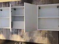 Cucina lineare in laminato opaco antracite Maya 3 a prezzo scontato