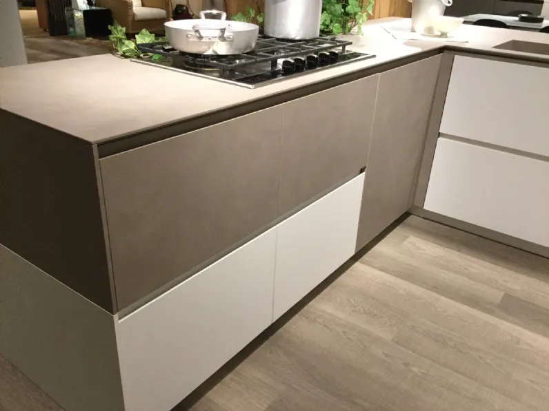 Cucina Monoliti design tortora Meson's cucine ad angolo scontata 55%