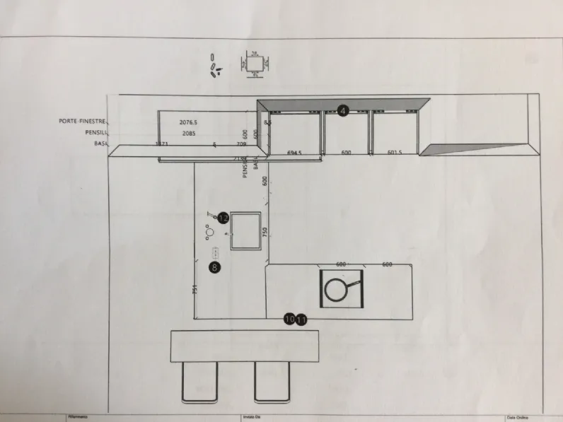 Cucina Monoliti design tortora Meson's cucine ad angolo scontata 55%