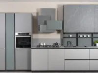 Cucina Stosa moderna lineare altri colori in laminato opaco Metropolis