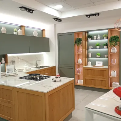 Cucina Milano con penisola Veneta cucine con un ribasso imperdibile
