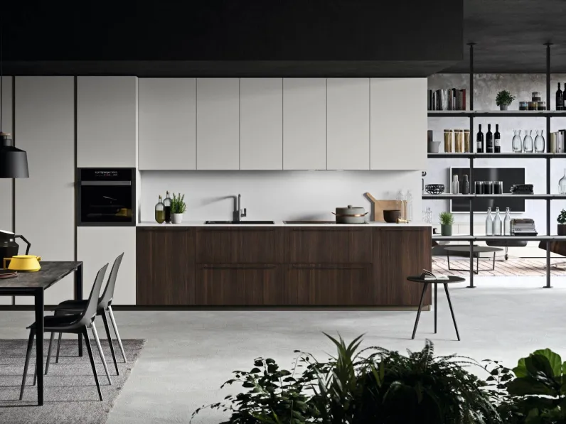 Cucina moderna lineare Mk18 Antares a prezzo ribassato