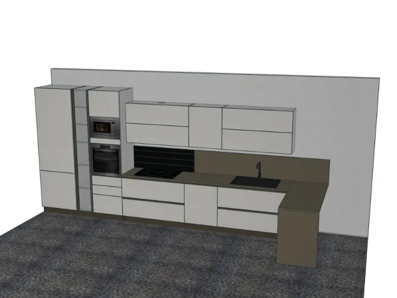 Cucina Mobilturi lineare Lux pop SCONTATA