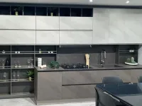 Cucina lineare in laminato materico a prezzo ribassato 57%