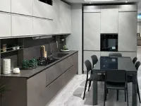 Cucina lineare in laminato materico a prezzo ribassato 57%