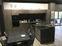 Cucina altri colori moderna con penisola Mobilturi Pop samsung frigo forno microonde e piano cottura  a soli 5990