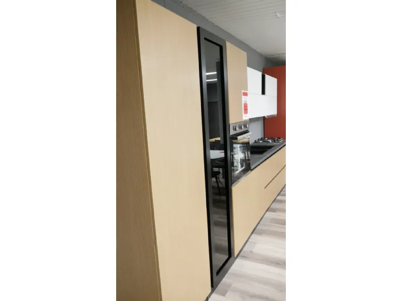 Cucina Pop moderna grigia Mobilturi lineare scontata 60%