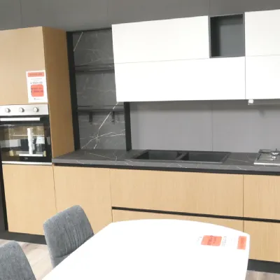 Cucina lineare moderna grigia Mobilturi Pop a soli 3980