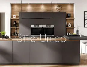 Vendiamo cucina Colombini Casa moderna ad isola antracite in legno Asia.