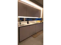 Cucina grigia design lineare Axis 012 Zampieri cucine in offerta
