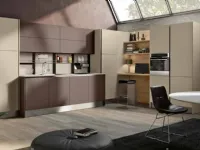 Cucina Capri  moderna rovere chiaro Imab ad angolo scontata 50%