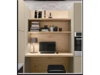 Cucina Capri  moderna rovere chiaro Imab ad angolo scontata 50%