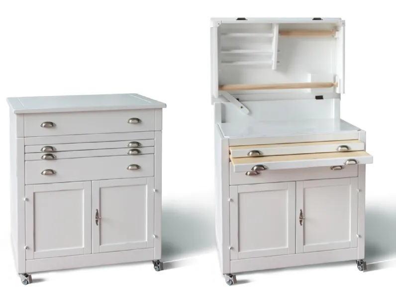 Mobile di Antiquariato in stile arte povera Carrello oregon in Offerta Outlet